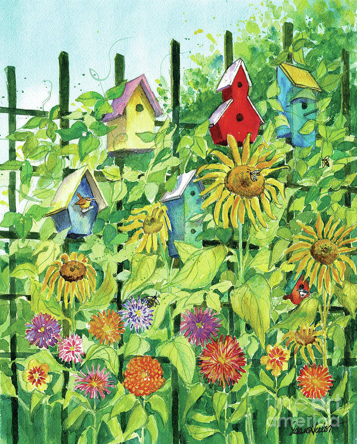 Garden Apartments Painting by Susan Herbst