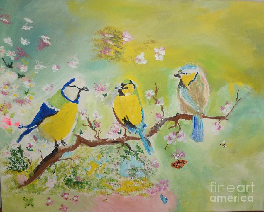 Birdies Painting # 24 Painting by Donald Northup Birdies Painting # 24 Painting by Donald Northup