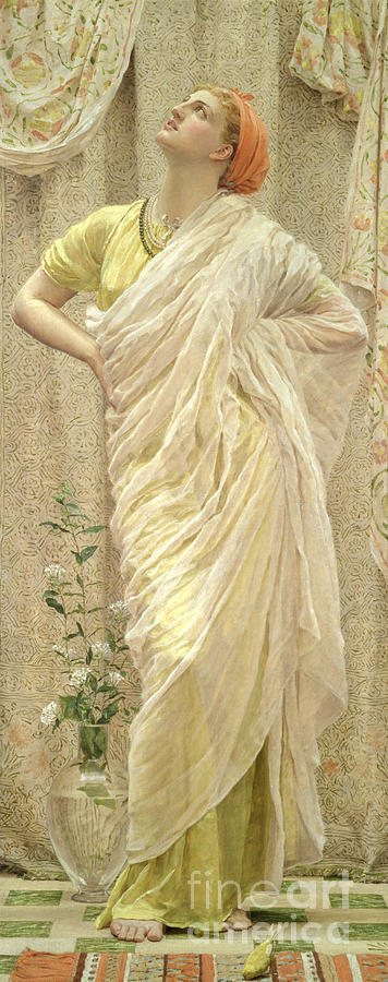 Birds, also known as Canaries Painting by Albert Joseph Moore