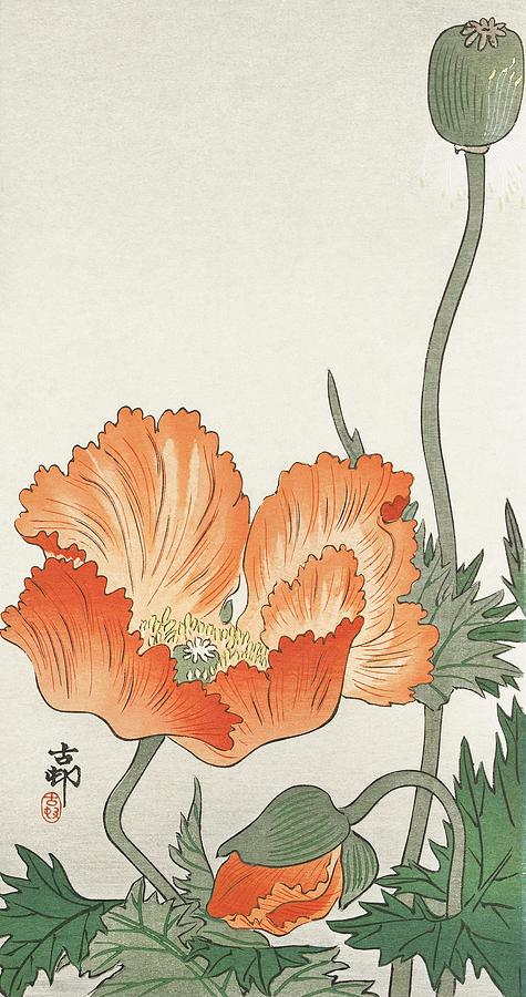 Ohara Koson Painting - Birds and plants - 1900 - 1936 by Ohara Koson - 1877-1945 by Les Classics