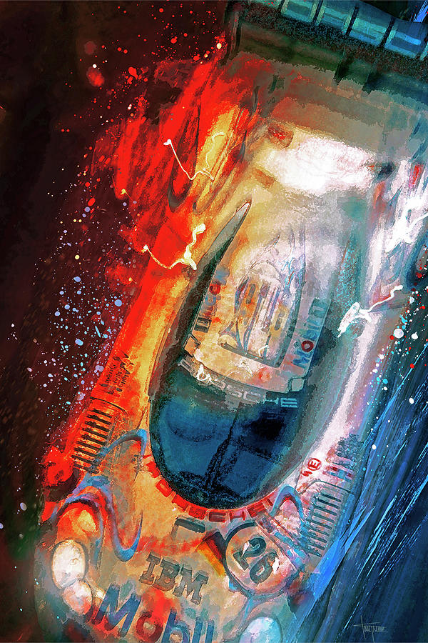 Porsche Mixed Media - View To A Win by Alan Greene