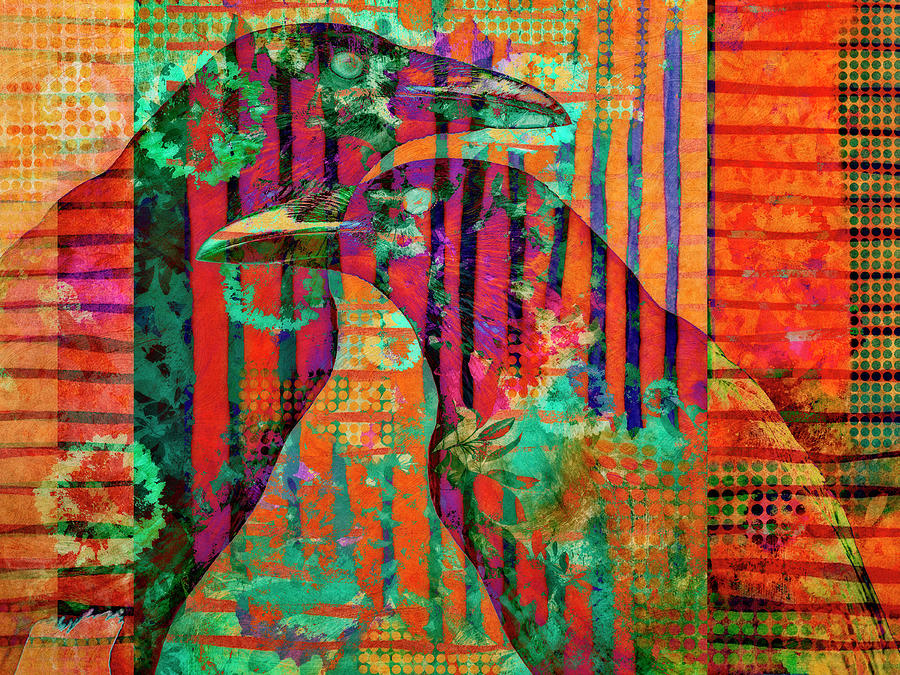 Birds in a Cage Digital Art by Sandra Selle Rodriguez