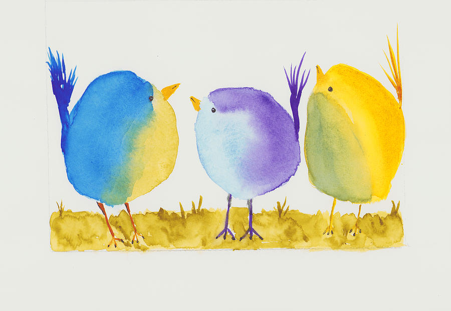 Birds Painting by Loretta