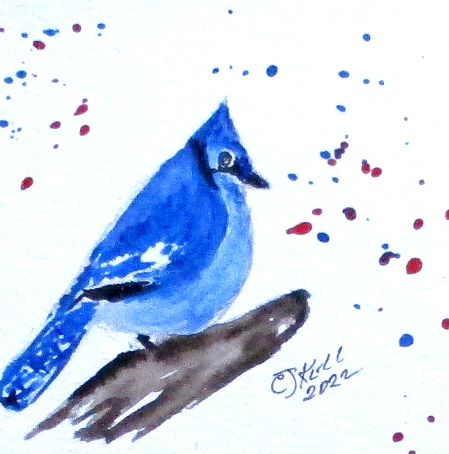 Birds No3 Painting by Clyde J Kell