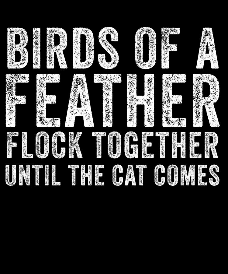 birds of the same feather flock together until the cat comes