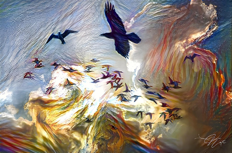 Birds - The angels among us Mixed Media by Frederick Cook