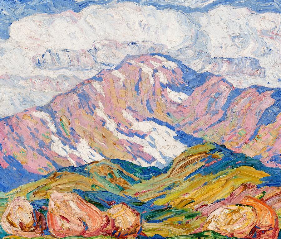 Birger Sandzen Swedish American, 1871-1954. The Great Peak, Pike's Peak ...