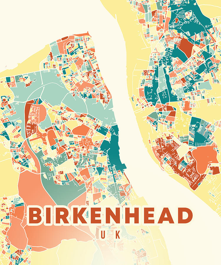 Birkenhead UK Map Digital Art By Alexandru Chirila Fine Art America   Birkenhead Uk Map Alexandru Chirila 