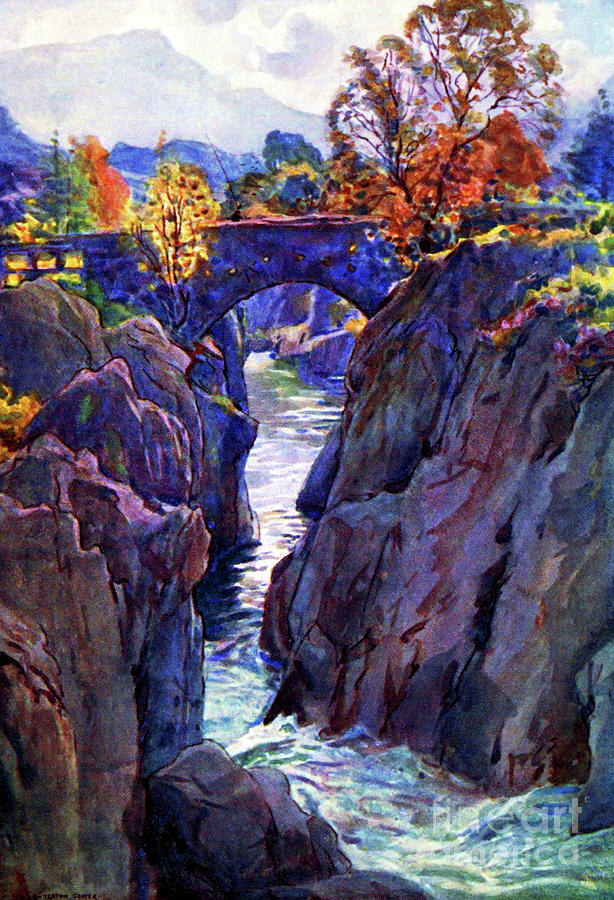 Birks bridge duddon valley cooper modified digital art by julien