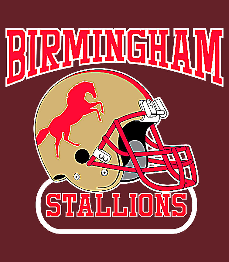 Birmingham Stallions Helmet Digital Art by Hue Au Ho - Pixels