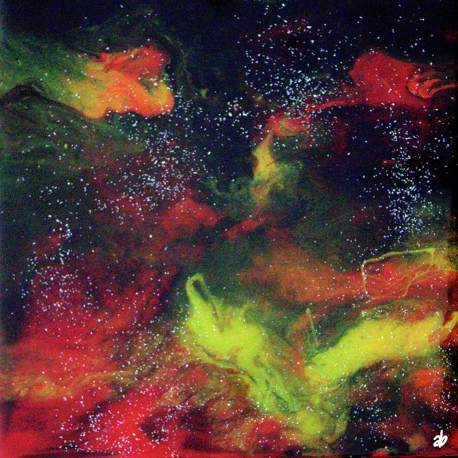 Birth of a Galaxy Painting by Angela Brunson Birth of a Galaxy Painting by Angela Brunson