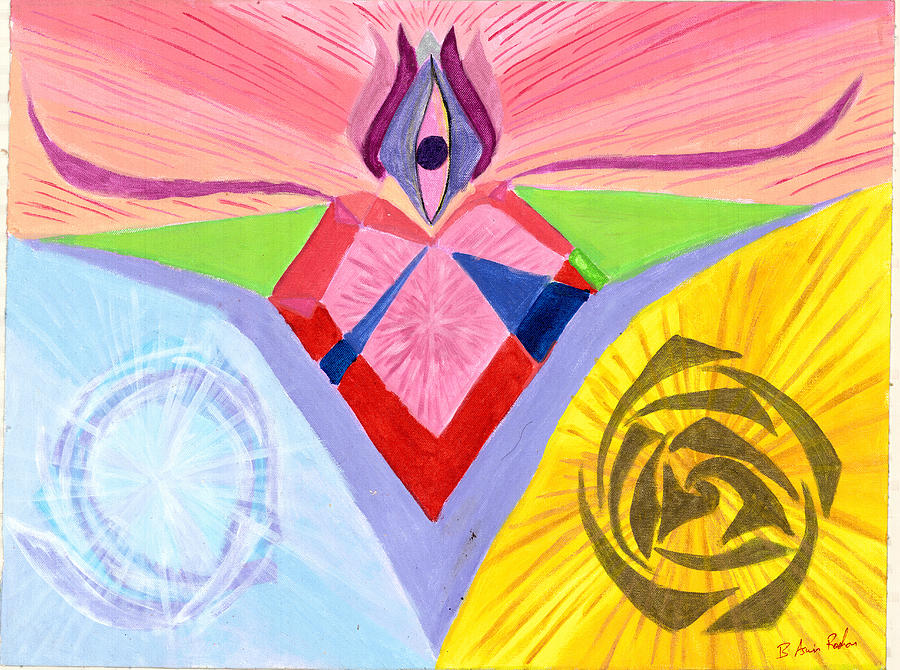 Birth Of Healing Energies Painting by B Aswin Roshan