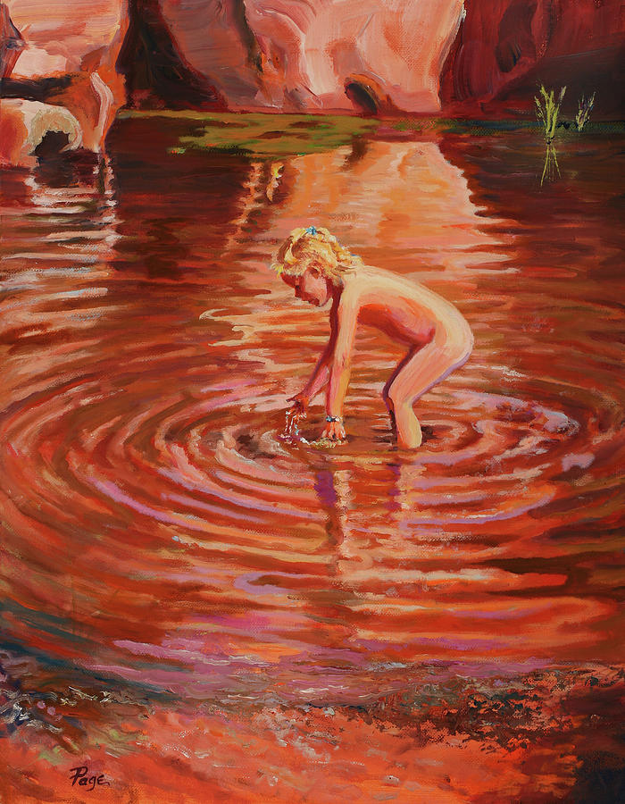 Birthday Bather Painting by Page Holland