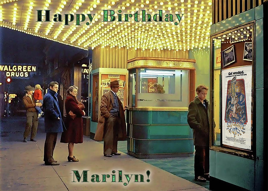 Birthday Card for Marilyn Digital Art by Chuck Staley
