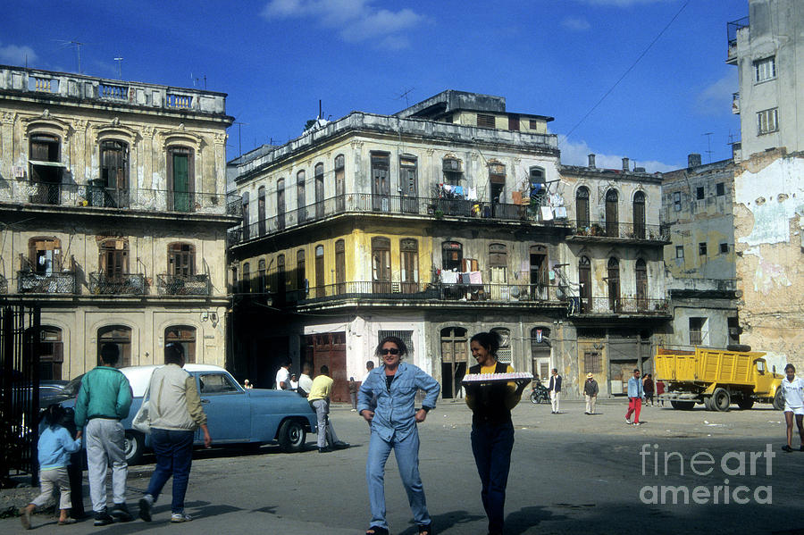 City Photograph - Birthday Delivery Havana Cuba by James Brunker