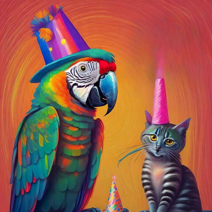 Birthday Party  Digital Art by Lisa Pearlman