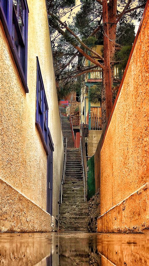 Bisbee Stairs after Rainfall Photograph by Jerry Abbott