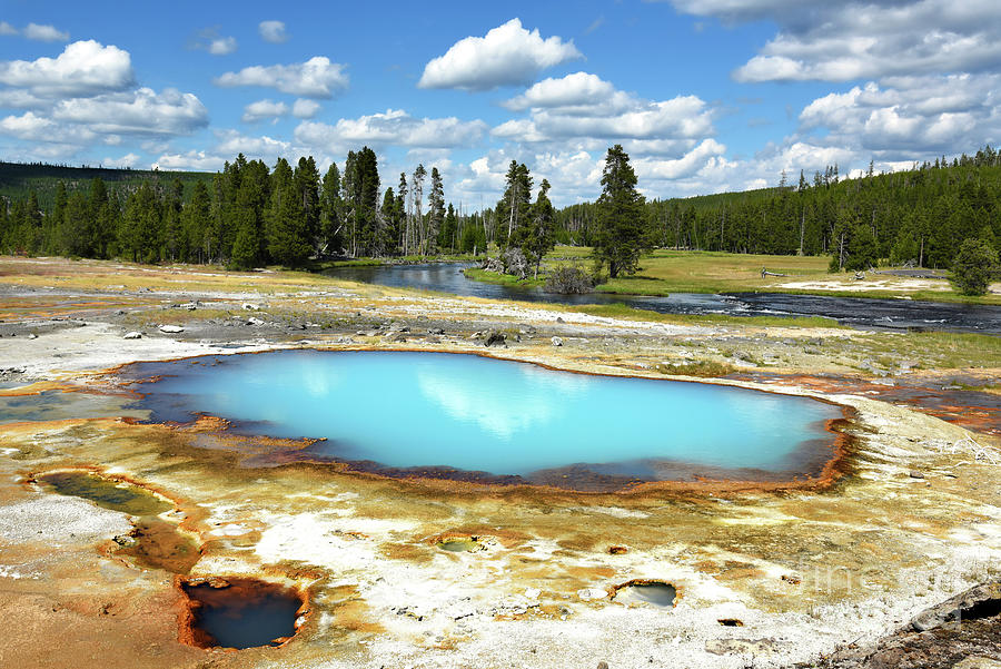 Biscuit Basin at Yellowstone National Park Photograph by Mountain Sky ...