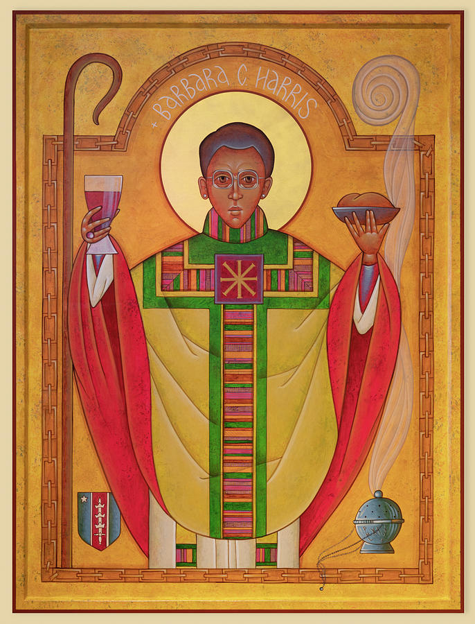 Icon Painting - Bishop Barbara Harris Icon by The Episcopal Diocese Of Missouri