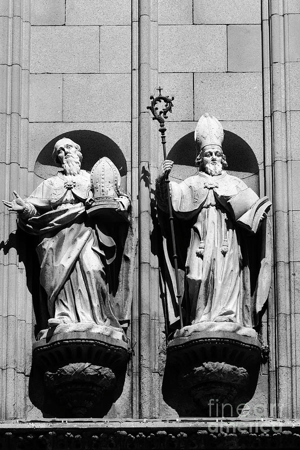 Bishops Statues Toledo Cathedral Spain Photograph by James Brunker