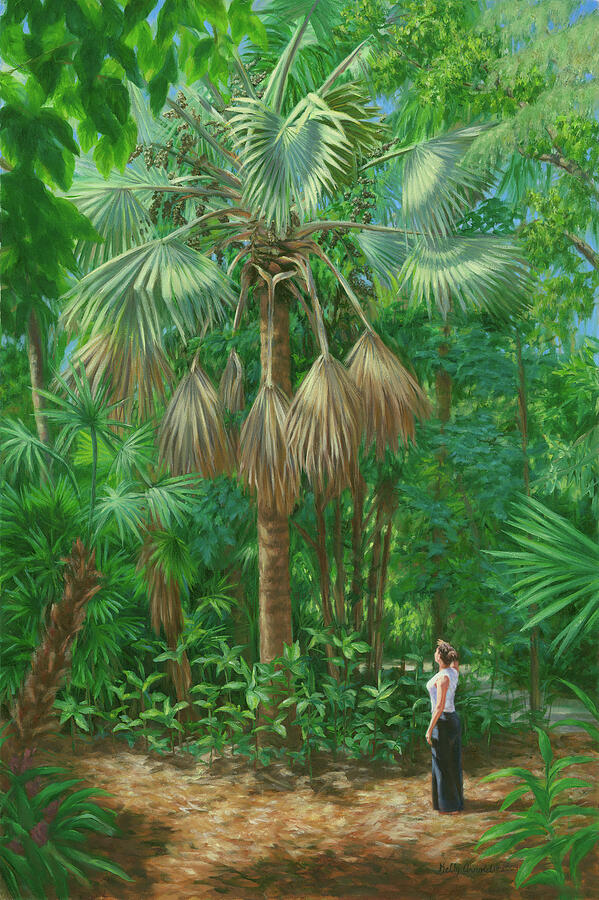 Bismarckia Nobilis and Nicole Painting by Kelly Arnold