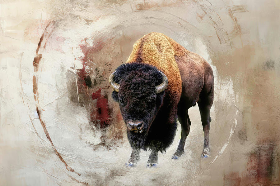 Bison Bull In Yellowstone Photograph by Donna Kennedy