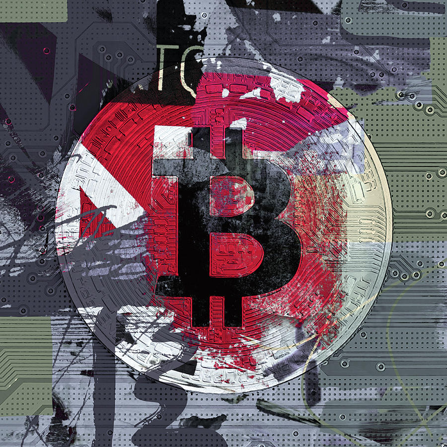 Bitcoin Crypto Currency I Painting by Irena Orlov