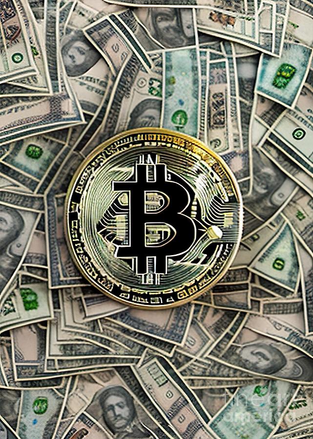 Bitcoin- Money Digital Art by Besas-designs - Fine Art America