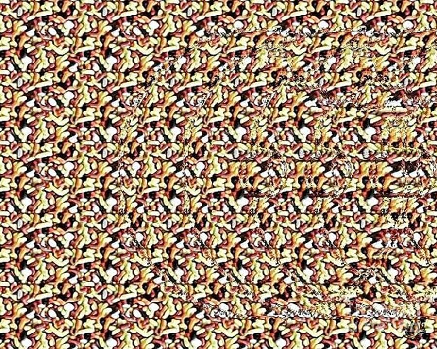 Bitten Donut Stereogram Digital Art by JMarP - Fine Art America