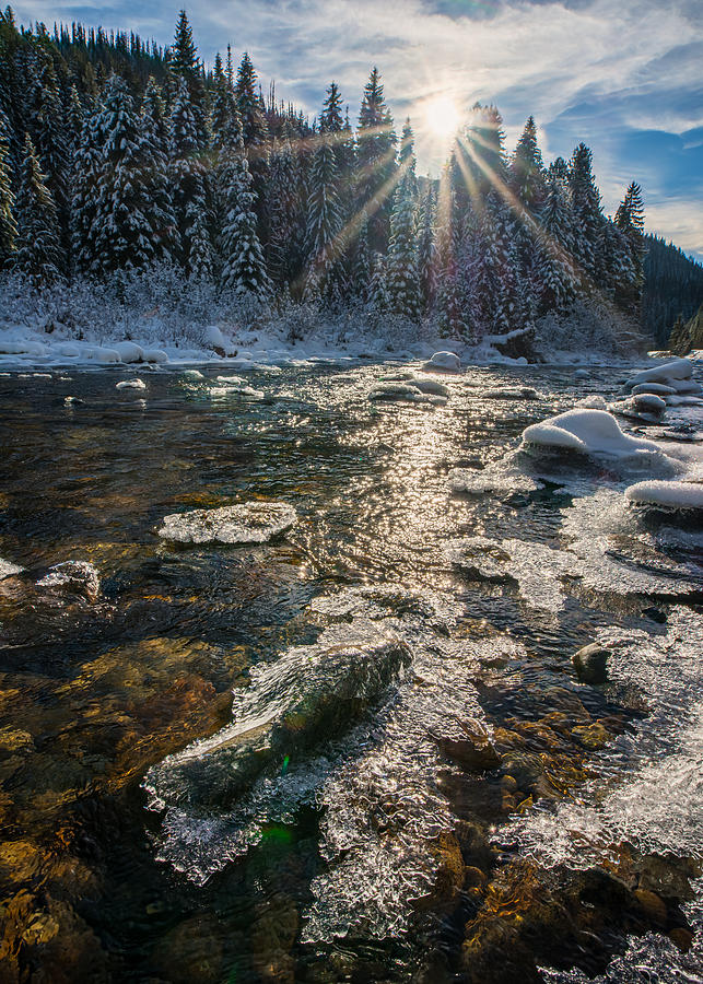 Bitterroot Creek in Winter 4 Photograph by Matt Hammerstein