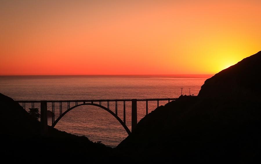 Bixby Bridge, CA Sunset Photograph by Dr Janine Williams