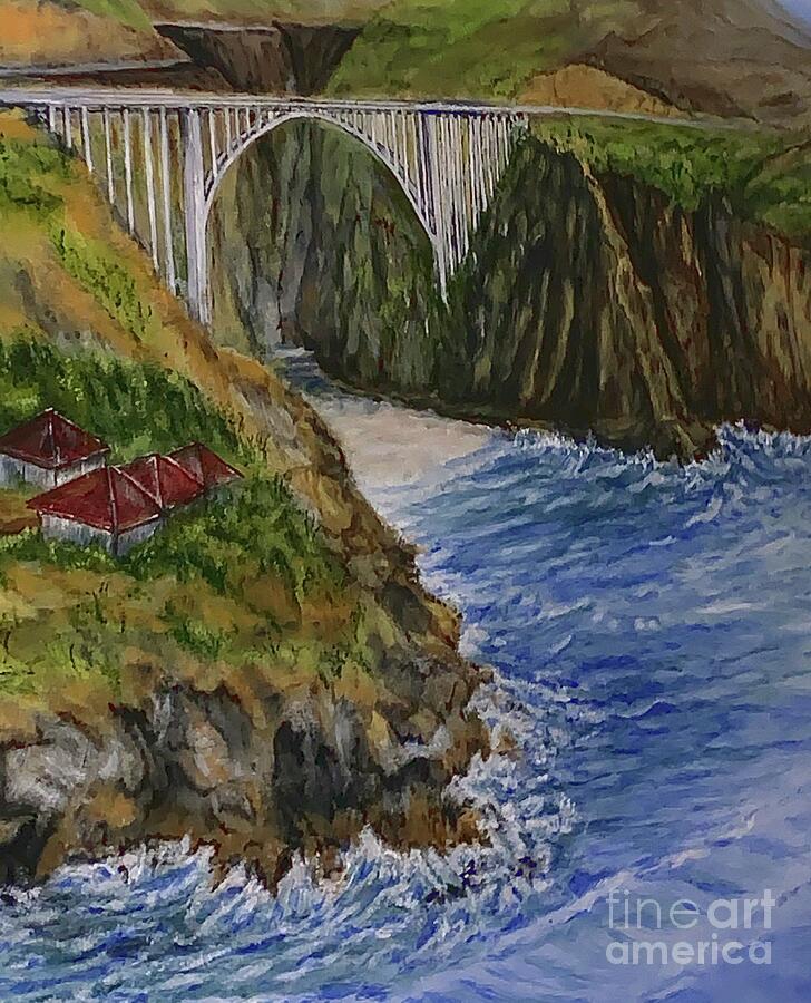Bixby Bridge Painting by Michael Silbaugh