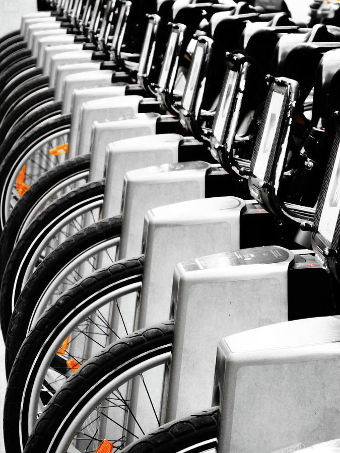 Bixi bikes  Photograph by Francine Rondeau