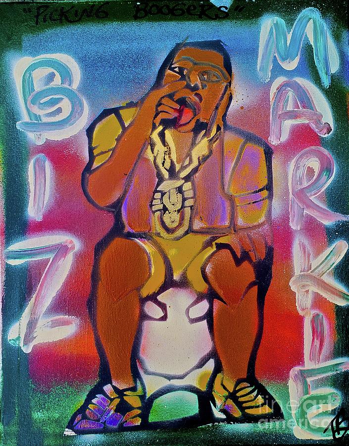 Biz Markie- Picking Boogers Painting by Tony B Conscious