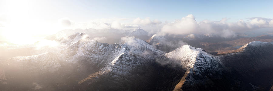 Bla Bheinn Mountain Aerial The Cuillins Isle of Sky Scotland 2 Photograph by Sonny Ryse