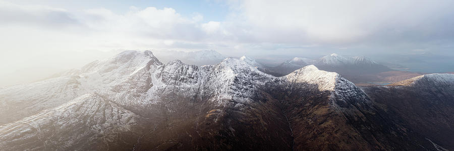 Bla Bheinn Mountain Aerial The Cuillins Isle of Sky Scotland Photograph by Sonny Ryse