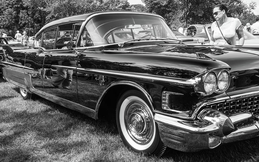 Black 1958 Cadillac with Dagmars Photograph by Bill Ryan - Fine Art America