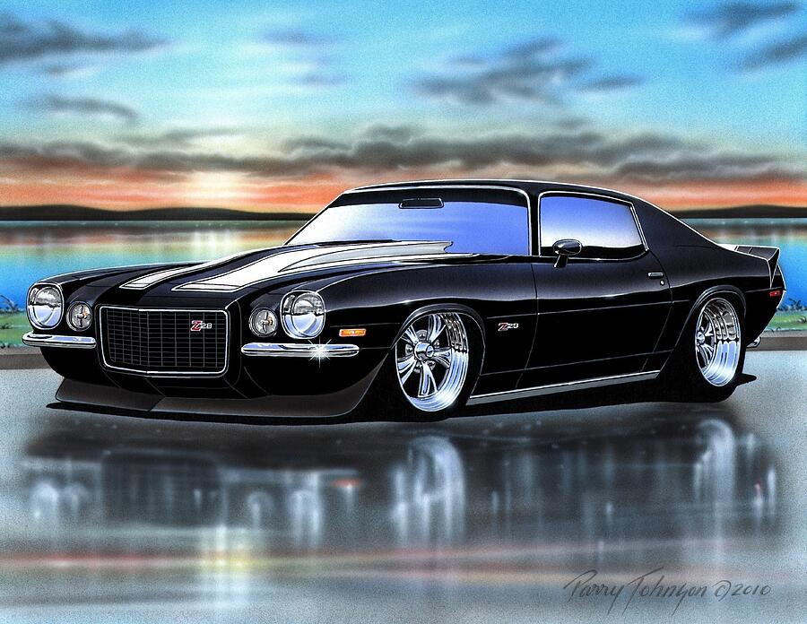 Black 71 Camaro RS Z28 by Parry Johnson