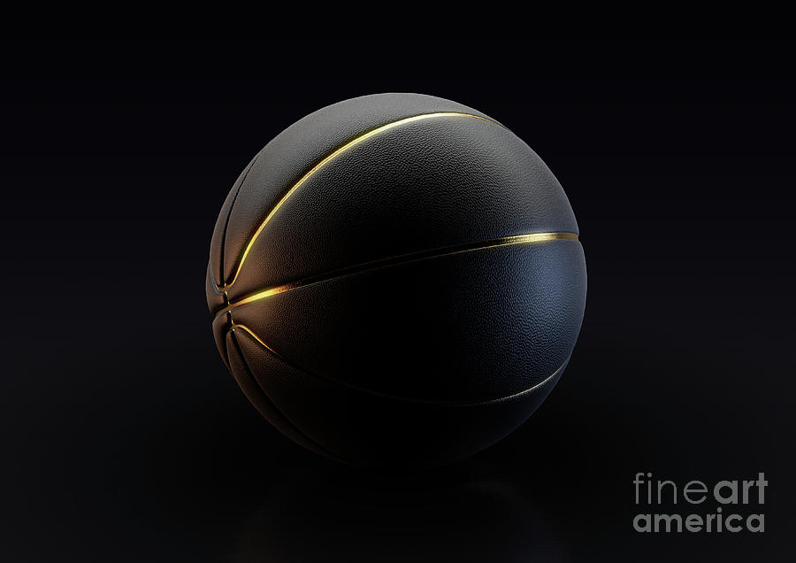 Black and Gold Basketball