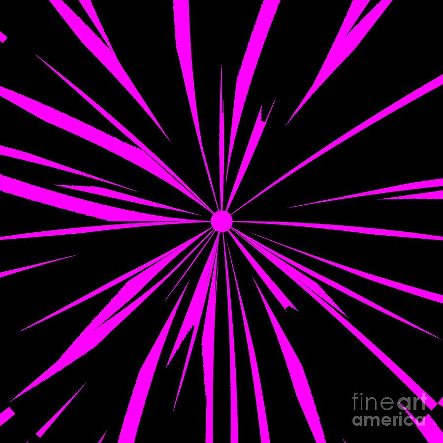 Black And Pink Neon Style 05 Digital Art