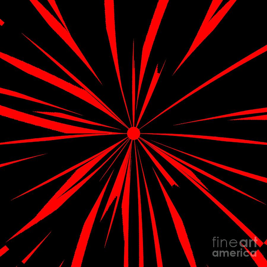 Black And Red Neon Style 05 Digital Art