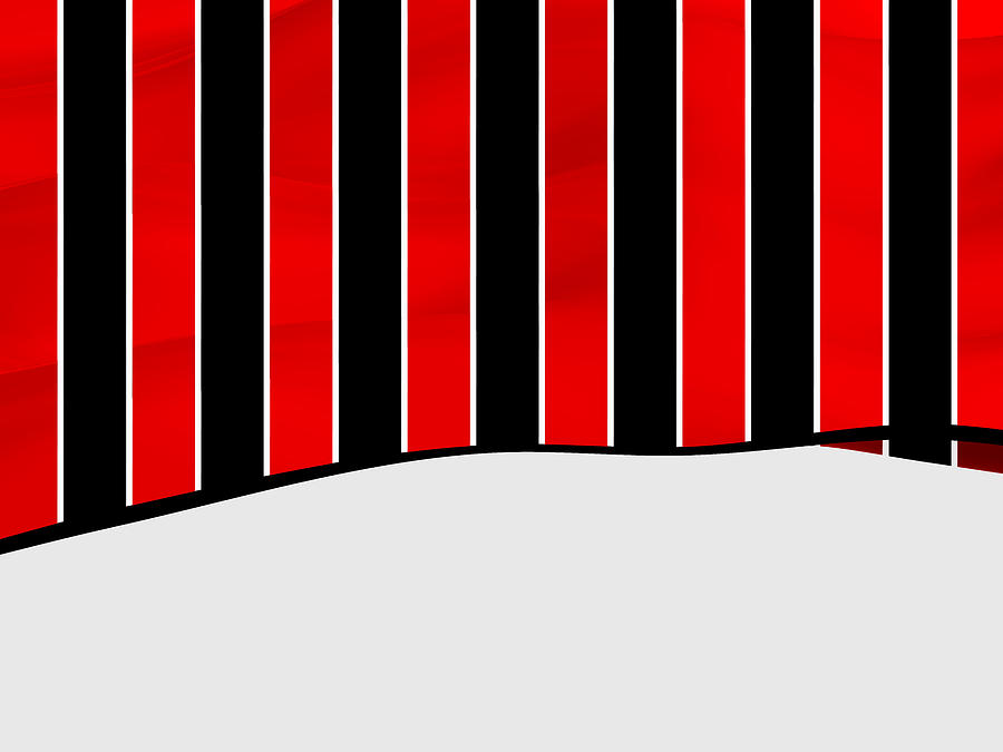 Black And Red Stripes Of Sportive Fashion Digital Art
