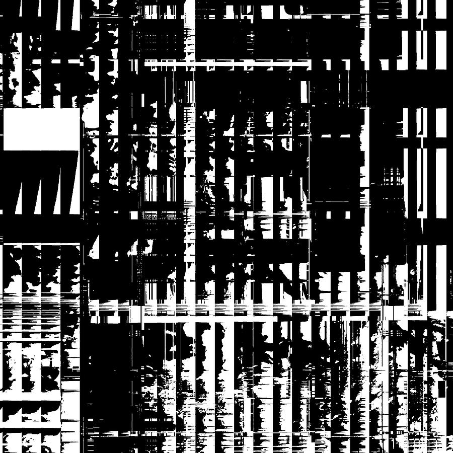 Black And White Abstract 1 Digital Art by Amanda Harville - Fine Art ...