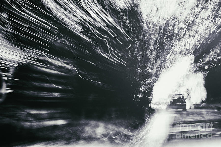 Black and White Abstract Journey Photograph by Natalie Kinnear