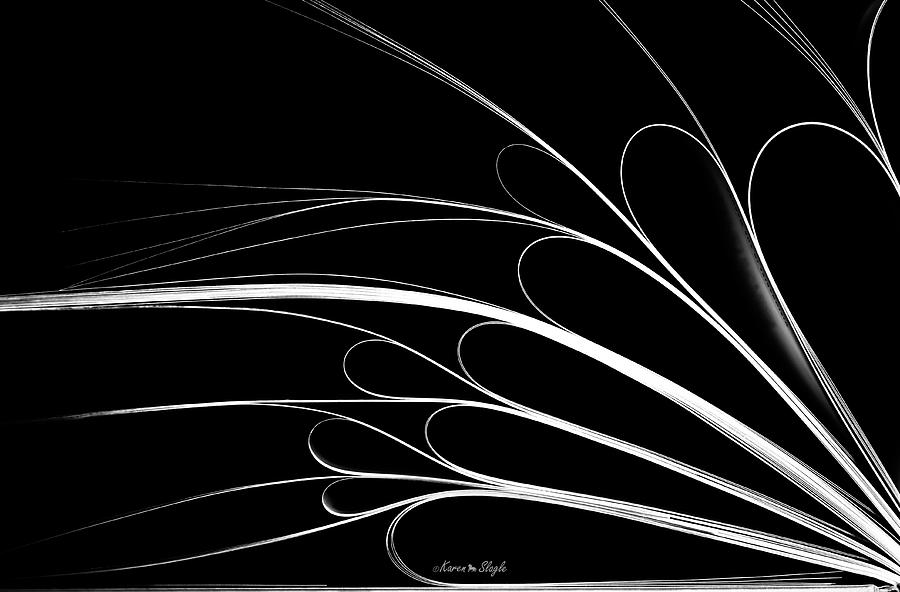 Black and White Abstract Photograph by Karen Slagle
