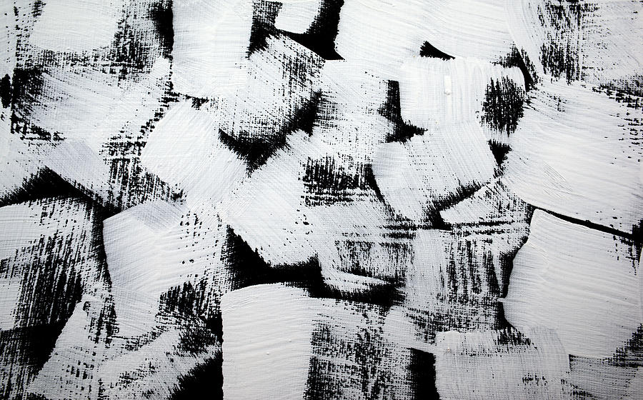 Black White Acrylic Paint Texture Abstract Stock Illustration 1928265155
