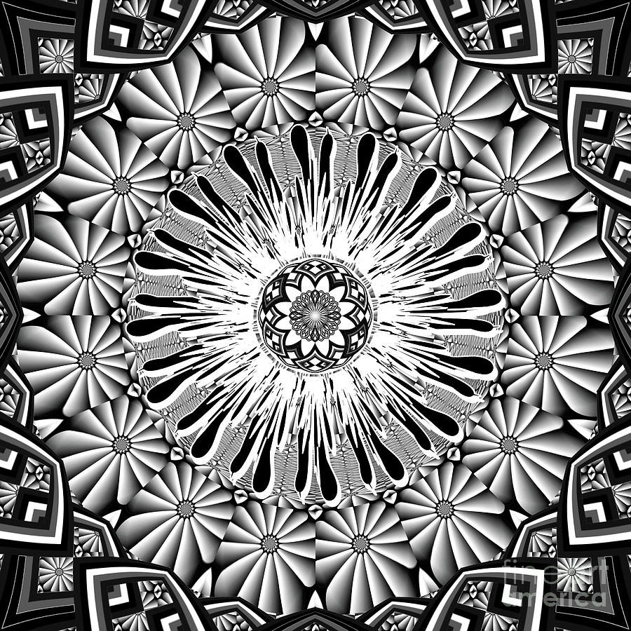 Black and white artwork Digital Art by Gaspar Avila