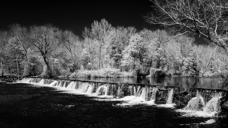 Black and White at Natural Dam Photograph by James Barber