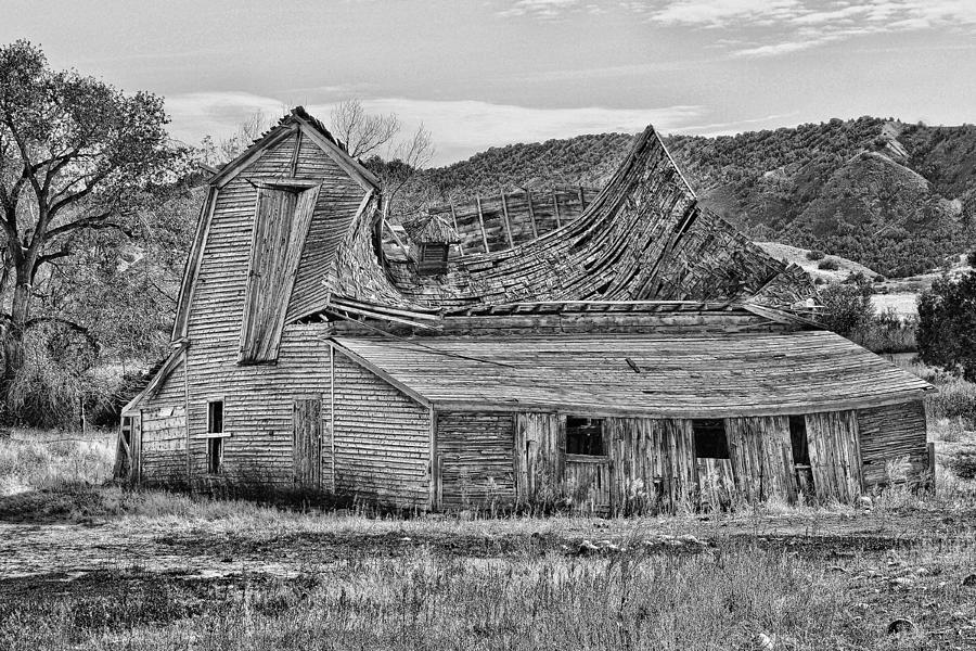 Black and White Barn Photograph by David Armstrong