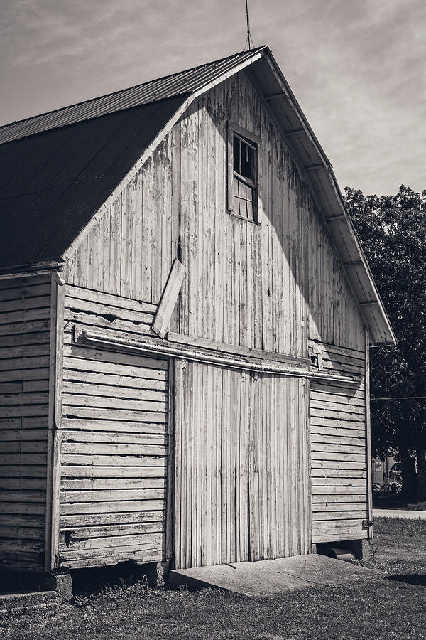 Black and White Barn Photograph by Kim Sowa